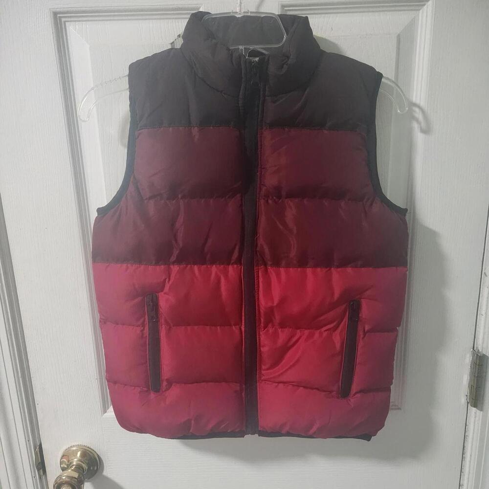 Kid's Red and Burgundy Gilet